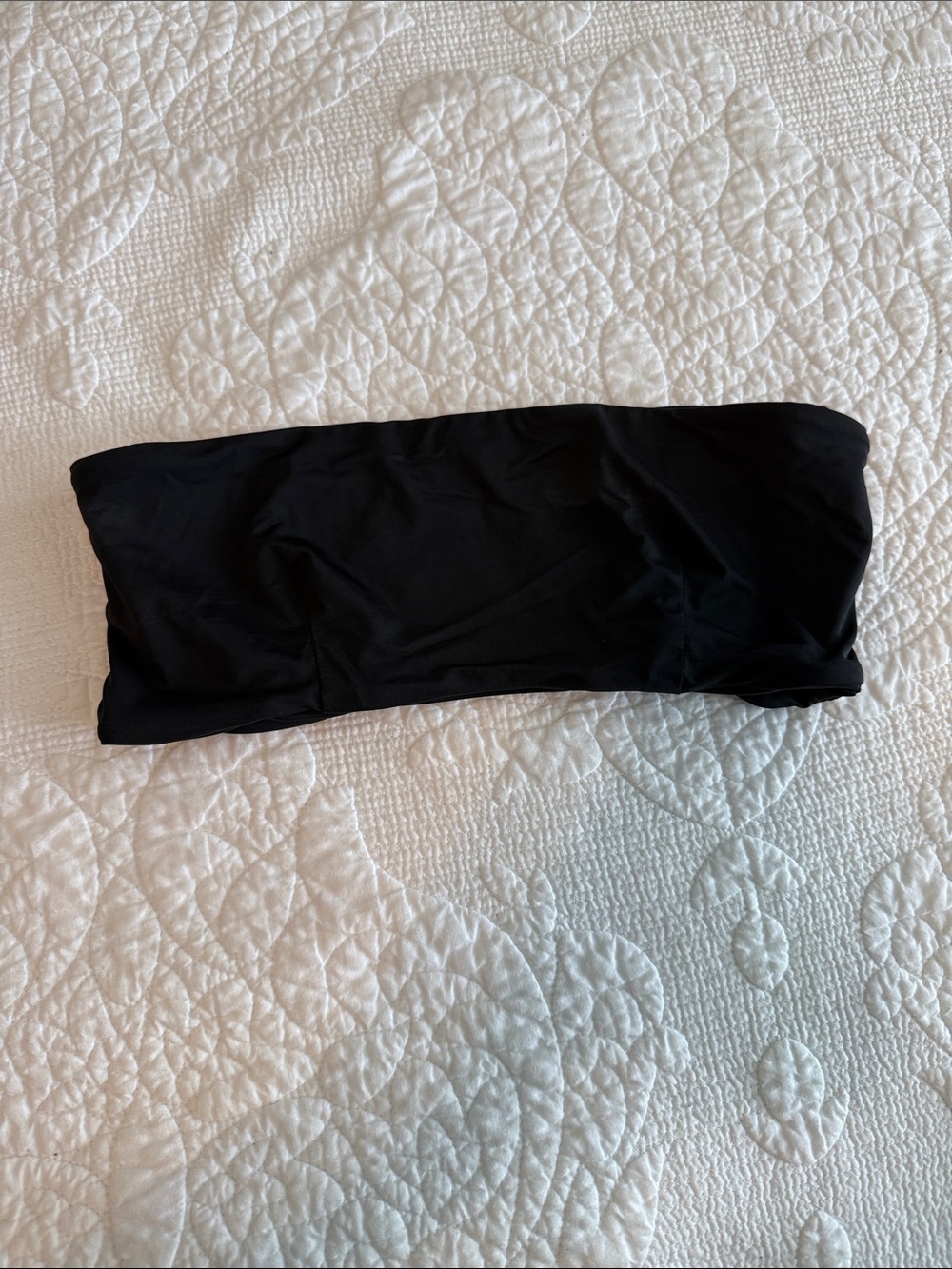 437 Swim - Black Strapless Bandeau Bikini Top
